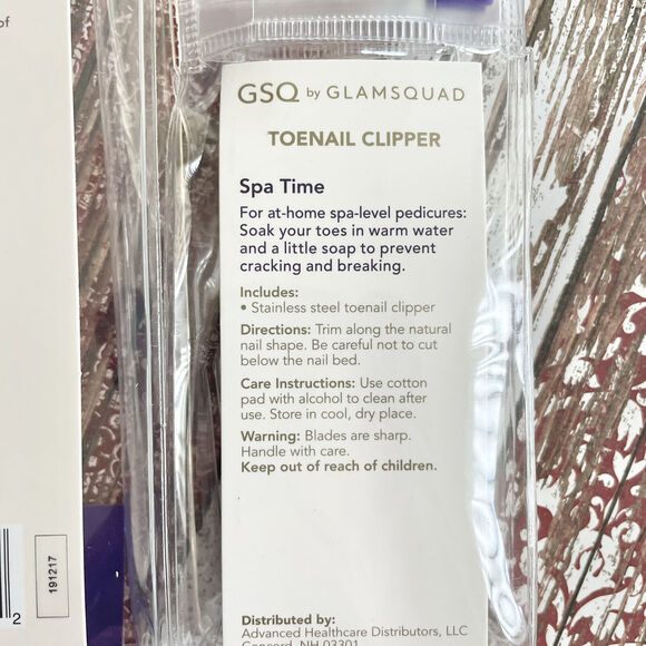 GSQ By Glamsquad Angled Blush Brush And Stainless Steel Toenail Clipper NEW - Picture 10 of 11